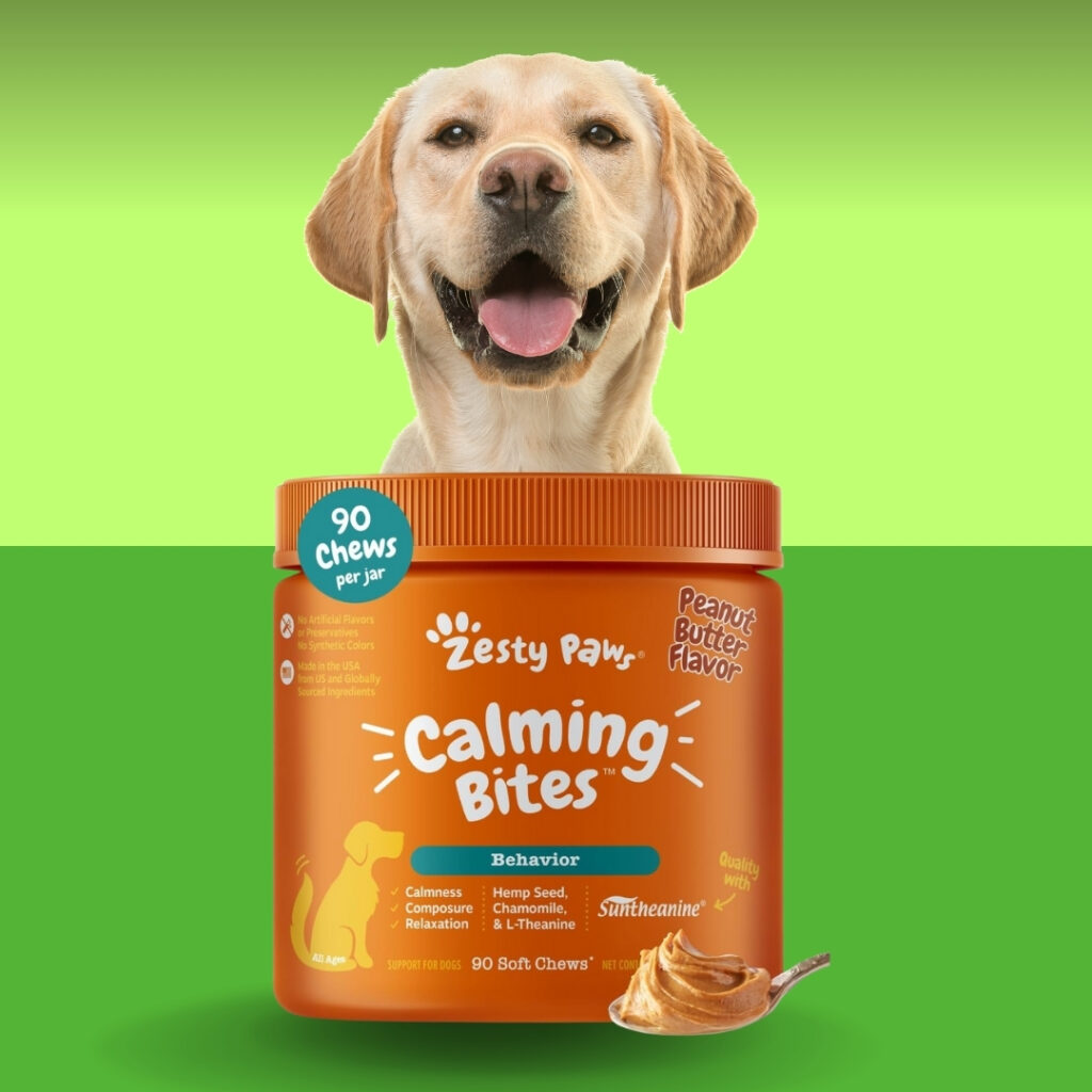 Honest review of Zesty Paws Calming Chews (Peanut Butter, 90‑count): how they can ease dog anxiety, separation worries, and hyperactivity in a gentle way | HappyBarker